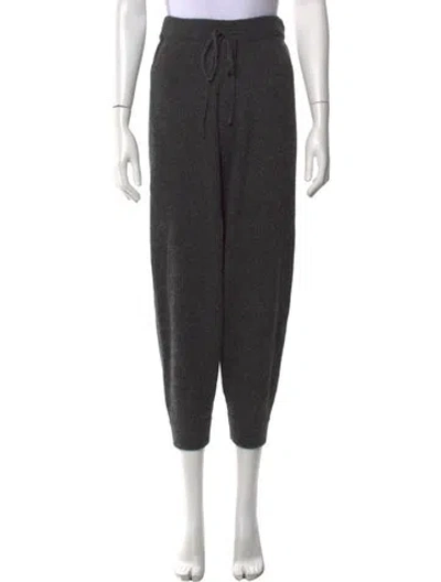 Pre-owned M.patmos Baby Alpaca Wide Leg Pants In Grey