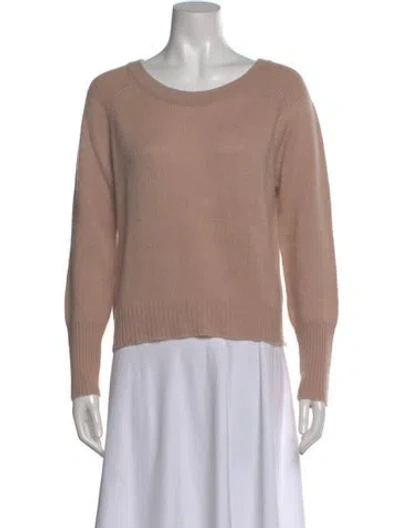 Pre-owned M.patmos Cashmere Scoop Neck Sweater In Pink