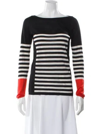 Pre-owned M.patmos Cashmere Striped Sweater In Multi