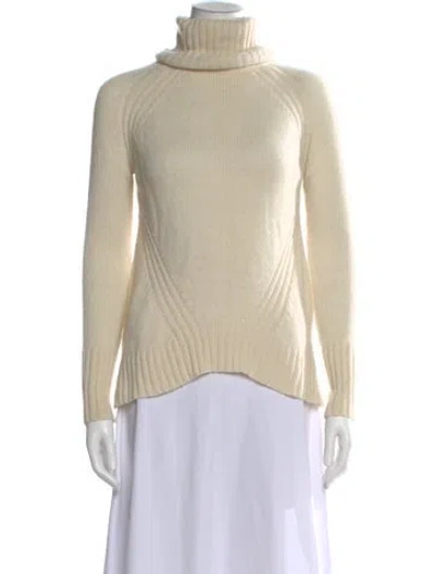 Pre-owned M.patmos Cashmere Turtleneck Sweater In Neutral