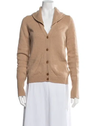 Pre-owned M.patmos Cashmere V-neck Sweater In Neutrals