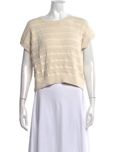 Pre-owned M.patmos Crew Neck Sweater In Neutrals