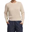 M.patmos Diana Crew Pullover In Ivory In Multi
