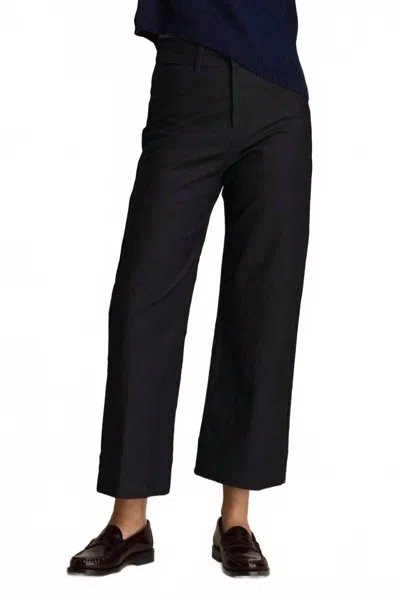 M.patmos Fleet Cropped Pant In Denim Oxford In Blue