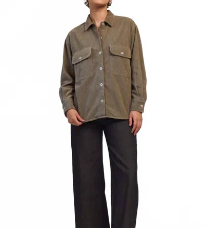 M.patmos Julie Shirt Jacket In Sage In Multi