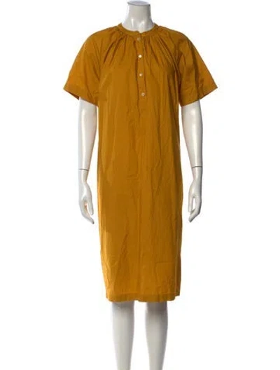 Pre-owned M.patmos Knee-length Dress In Yellow