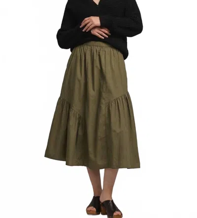 M.patmos Larson Midi Skirt In Olive In Green