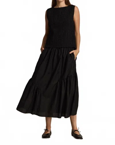 M.patmos Larson Skirt In Black In Multi