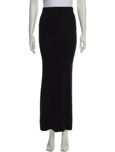 Pre-owned M.patmos Long Skirt In Black