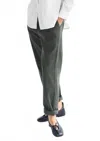 M.patmos Lou Tapered Leg Pant In Dark Olive In Green