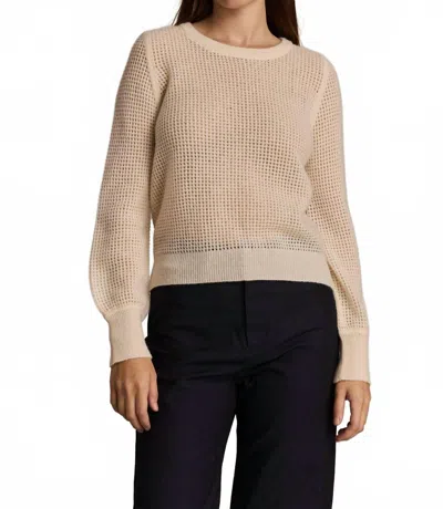 M.patmos Maria Mesh Pullover Sweater In Ivory In Multi