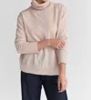M.patmos Maya Turtleneck Sweater Top In Pink Salt In Neutral