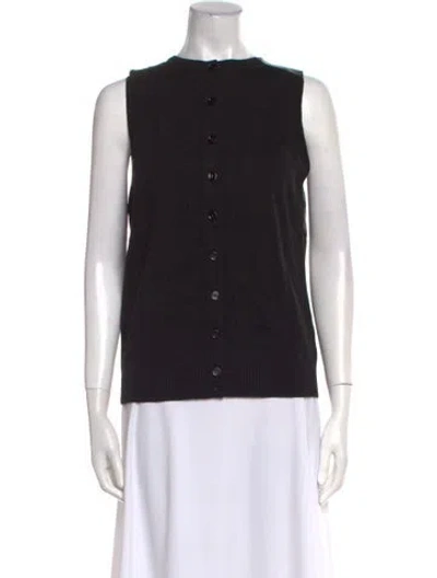 Pre-owned M.patmos Merino Wool Crew Neck Top W/ Tags In Black