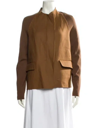 Pre-owned M.patmos Merino Wool Jacket In Brown