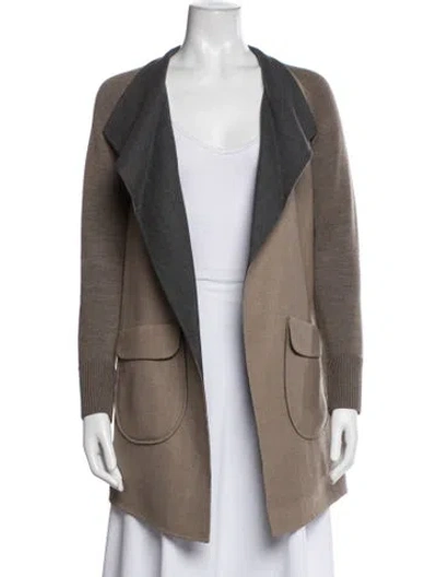 Pre-owned M.patmos Merino Wool Jacket In Brown