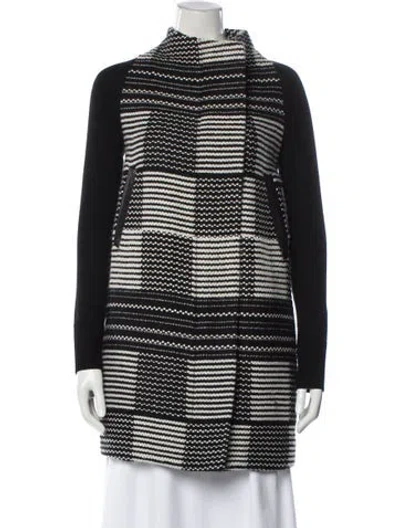 Pre-owned M.patmos Merino Wool Striped In Black