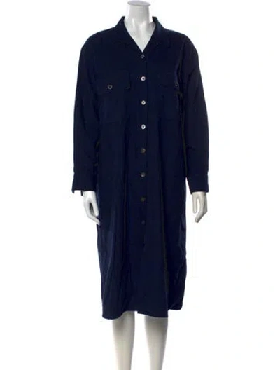 Pre-owned M.patmos Midi Length Dress In Blue