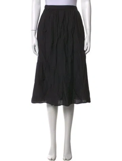Pre-owned M.patmos Midi Length Skirt In Black