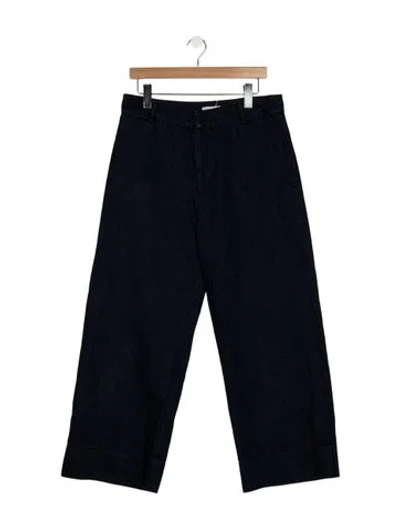 Pre-owned M.patmos Mid-rise Wide Leg Jeans In Blue