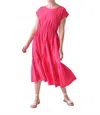 M.patmos Penelope Midi Dress In Hot Pink In Pink