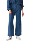 M.patmos Riverside Pant In Handwoven Indigo Denim In Blue