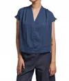M.patmos Shore V-neck Top In Indigo In Blue