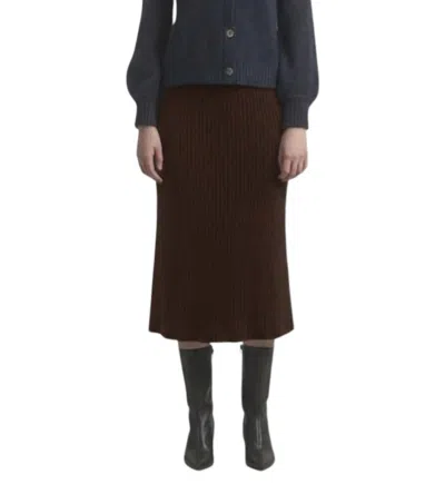 M.patmos Spencer Midi Skirt In Espresso In Brown