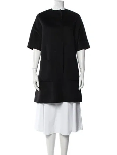 Pre-owned M.patmos Virgin Wool Coat In Black