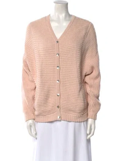 Pre-owned M.patmos V-neck Sweater In Pink