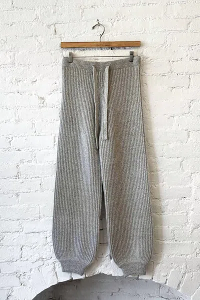 M.patmos Women's Kingston Ribbed Joggers In Fog In Gray