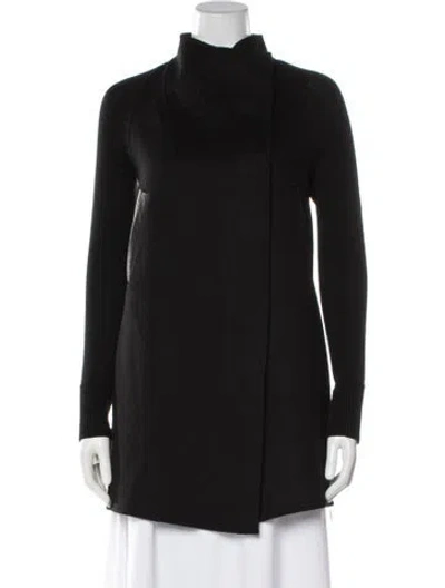 Pre-owned M.patmos Wool Coat In Black