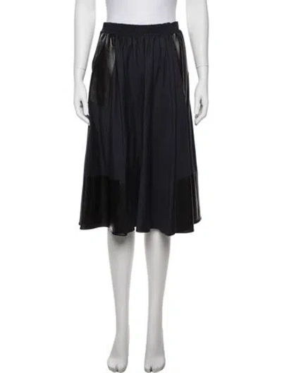 Pre-owned M.patmos Wool Knee-length Skirt In Blue