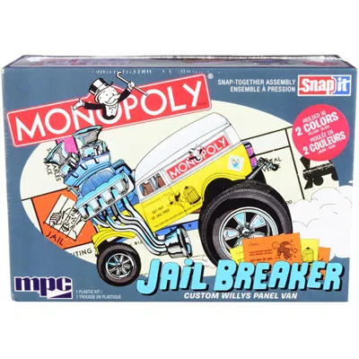 Mpc 1-25 Scale Custom Willys Panel Van Jail Breaker Monopoly Skill 1 Snap Model Kit