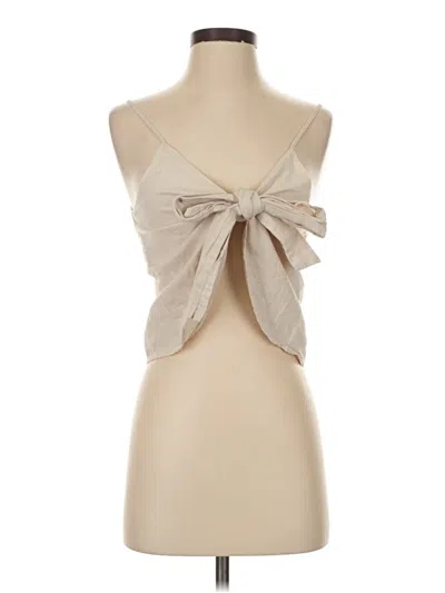 Pre-owned Mpc By Mink Pink Sleeveless Blouse In Brown