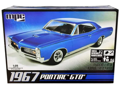 Mpc Skill 2 Model Kit 1967 Pontiac Gto 1/25 Scale Model By  In Blue
