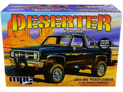 Mpc Skill 2 Model Kit 1984 Gmc Pickup Truck (molded In Black) "deserter" 1/25 Scale Model By
