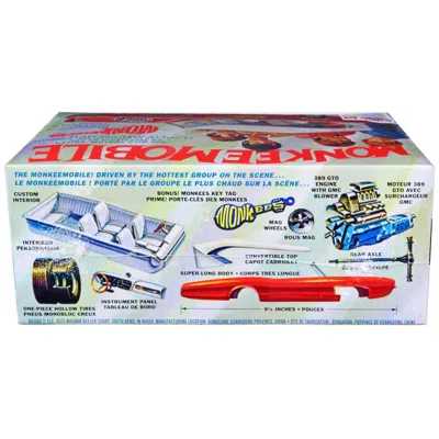 Mpc Skill 2 Model Kit Monkeemobile The Monkees 1966-1968 Tv Series 1-25 Scale Model Car