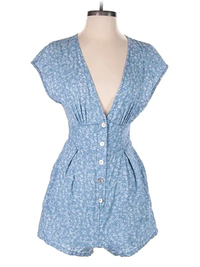 Pre-owned Mpd By Mink Pink Romper In Blue