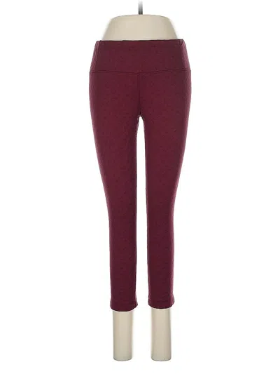 Pre-owned Mpg Active Pants In Burgundy
