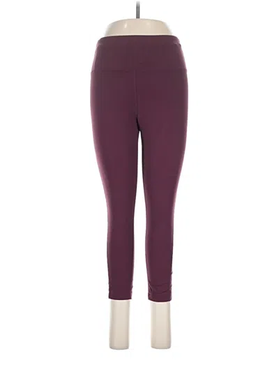Pre-owned Mpg Active Pants In Burgundy