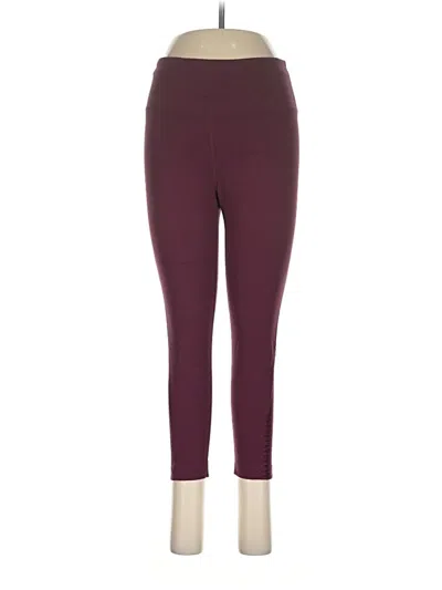 Pre-owned Mpg Active Pants In Burgundy