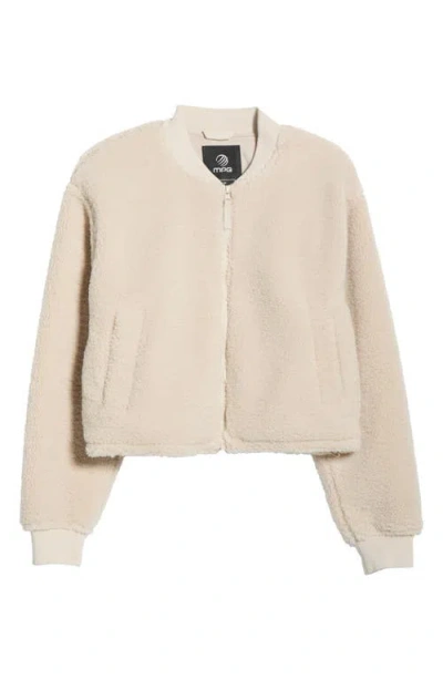 Mpg Berber Bomber Jacket In Neutral