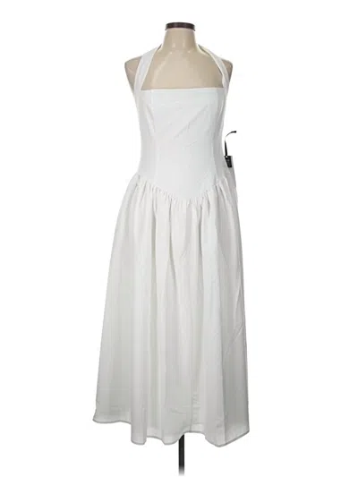 Pre-owned Mpg Casual Dress In White