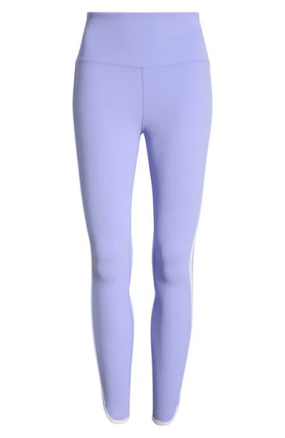 Mpg Cloud Duo Stripe Leggings In Purple