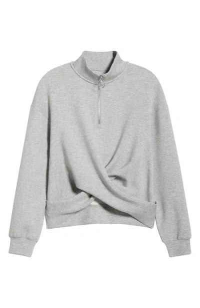 Mpg Dreamweave Crossover Quarter Zip In Gray