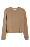 Mpg Dreamweave Recycled Polyester Blend Crop Sweatshirt In Brown