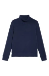 Mpg Dreamweave Recycled Polyester Blend Mock Neck Sweatshirt In Blue