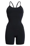 Mpg Flatlock Seam Romper In Black