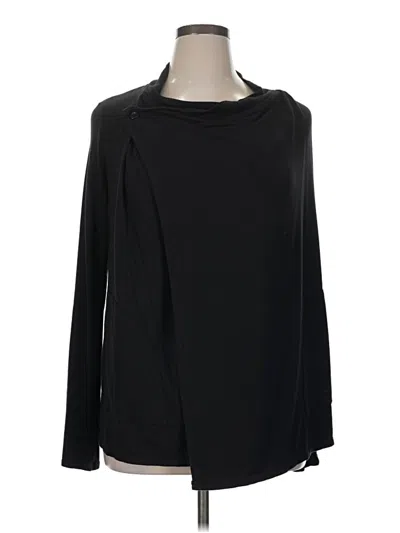 Pre-owned Mpg Long Sleeve Blouse In Black