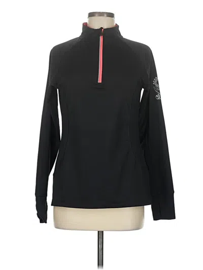 Pre-owned Mpg Long Sleeve Polo Shirt In Black
